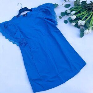 Pretty As a Peacock Cotton Teal Dress
